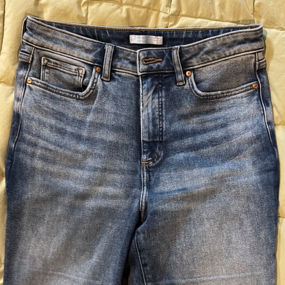 LC Lauren Conrad Blue Flare Wide Leg Jeans - Picture 3 of 7